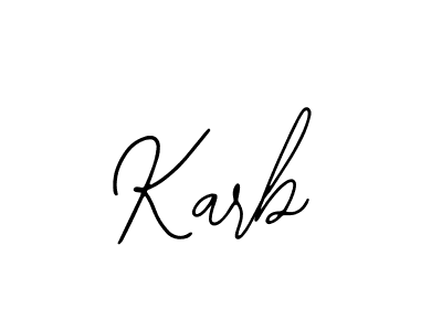 Bearetta-2O07w is a professional signature style that is perfect for those who want to add a touch of class to their signature. It is also a great choice for those who want to make their signature more unique. Get Karb name to fancy signature for free. Karb signature style 12 images and pictures png