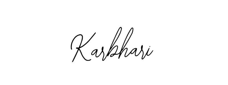 How to make Karbhari signature? Bearetta-2O07w is a professional autograph style. Create handwritten signature for Karbhari name. Karbhari signature style 12 images and pictures png