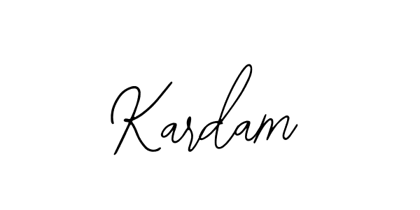 Design your own signature with our free online signature maker. With this signature software, you can create a handwritten (Bearetta-2O07w) signature for name Kardam. Kardam signature style 12 images and pictures png