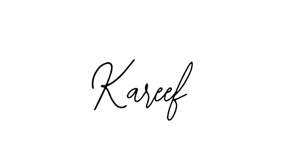 How to make Kareef name signature. Use Bearetta-2O07w style for creating short signs online. This is the latest handwritten sign. Kareef signature style 12 images and pictures png