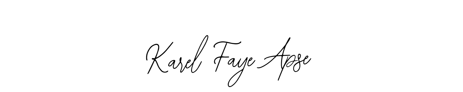 How to make Karel Faye Apse name signature. Use Bearetta-2O07w style for creating short signs online. This is the latest handwritten sign. Karel Faye Apse signature style 12 images and pictures png