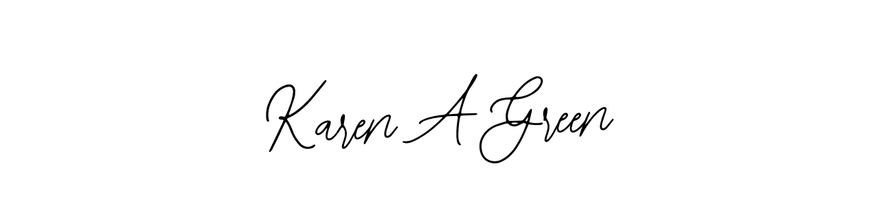Make a beautiful signature design for name Karen A Green. With this signature (Bearetta-2O07w) style, you can create a handwritten signature for free. Karen A Green signature style 12 images and pictures png