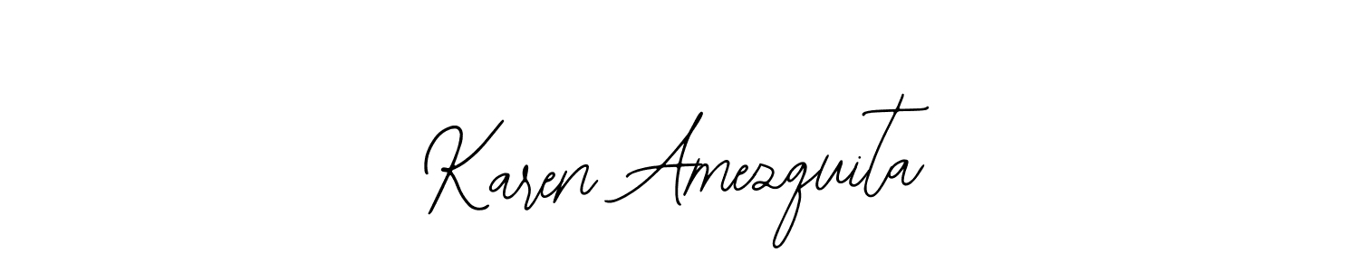Design your own signature with our free online signature maker. With this signature software, you can create a handwritten (Bearetta-2O07w) signature for name Karen Amezquita. Karen Amezquita signature style 12 images and pictures png
