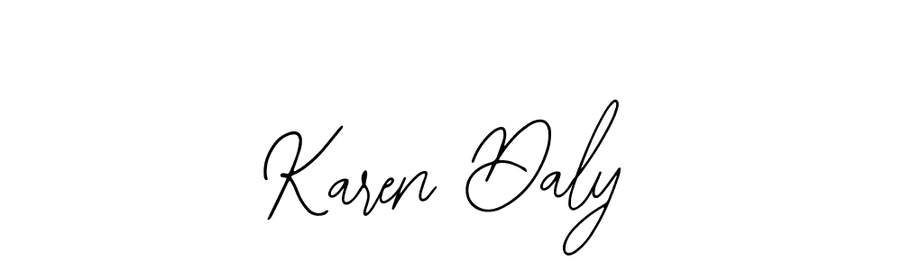 Use a signature maker to create a handwritten signature online. With this signature software, you can design (Bearetta-2O07w) your own signature for name Karen Daly. Karen Daly signature style 12 images and pictures png
