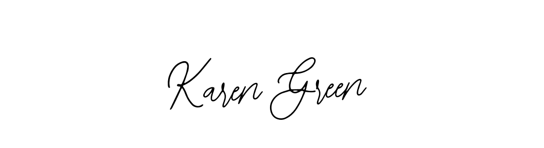 You should practise on your own different ways (Bearetta-2O07w) to write your name (Karen Green) in signature. don't let someone else do it for you. Karen Green signature style 12 images and pictures png