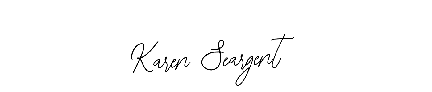 Karen Seargent stylish signature style. Best Handwritten Sign (Bearetta-2O07w) for my name. Handwritten Signature Collection Ideas for my name Karen Seargent. Karen Seargent signature style 12 images and pictures png