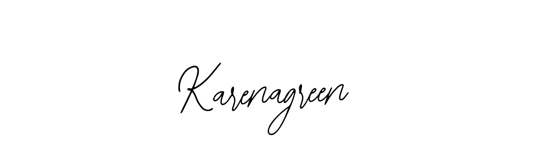How to make Karenagreen signature? Bearetta-2O07w is a professional autograph style. Create handwritten signature for Karenagreen name. Karenagreen signature style 12 images and pictures png