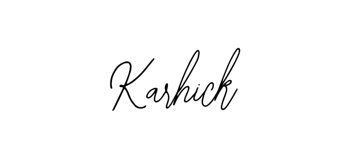 Make a beautiful signature design for name Karhick. With this signature (Bearetta-2O07w) style, you can create a handwritten signature for free. Karhick signature style 12 images and pictures png