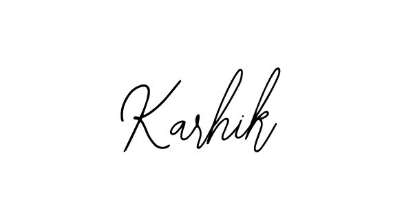 Bearetta-2O07w is a professional signature style that is perfect for those who want to add a touch of class to their signature. It is also a great choice for those who want to make their signature more unique. Get Karhik name to fancy signature for free. Karhik signature style 12 images and pictures png
