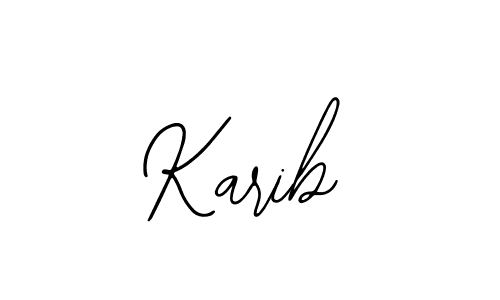 Karib stylish signature style. Best Handwritten Sign (Bearetta-2O07w) for my name. Handwritten Signature Collection Ideas for my name Karib. Karib signature style 12 images and pictures png