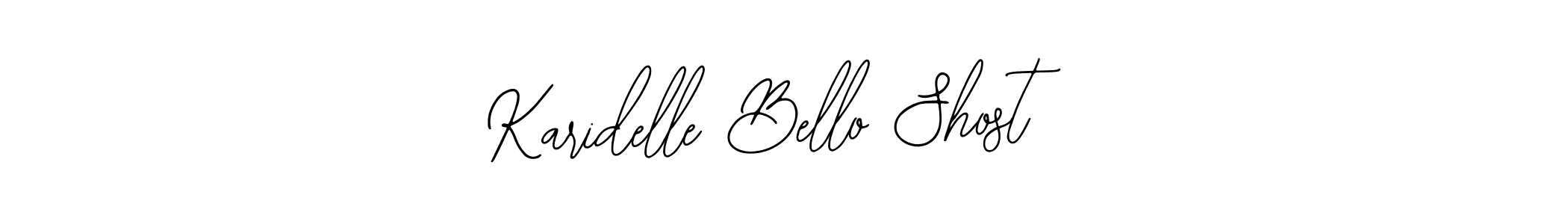 Make a short Karidelle Bello Shost signature style. Manage your documents anywhere anytime using Bearetta-2O07w. Create and add eSignatures, submit forms, share and send files easily. Karidelle Bello Shost signature style 12 images and pictures png