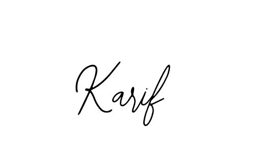 How to make Karif name signature. Use Bearetta-2O07w style for creating short signs online. This is the latest handwritten sign. Karif signature style 12 images and pictures png