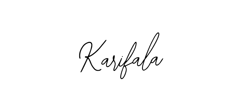 if you are searching for the best signature style for your name Karifala. so please give up your signature search. here we have designed multiple signature styles  using Bearetta-2O07w. Karifala signature style 12 images and pictures png