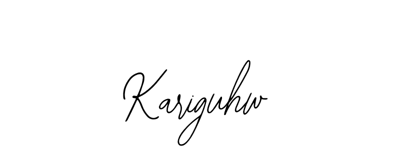 Bearetta-2O07w is a professional signature style that is perfect for those who want to add a touch of class to their signature. It is also a great choice for those who want to make their signature more unique. Get Kariguhw name to fancy signature for free. Kariguhw signature style 12 images and pictures png