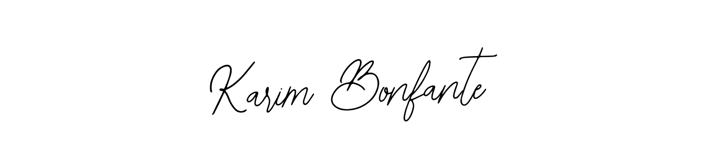 How to Draw Karim Bonfante signature style? Bearetta-2O07w is a latest design signature styles for name Karim Bonfante. Karim Bonfante signature style 12 images and pictures png