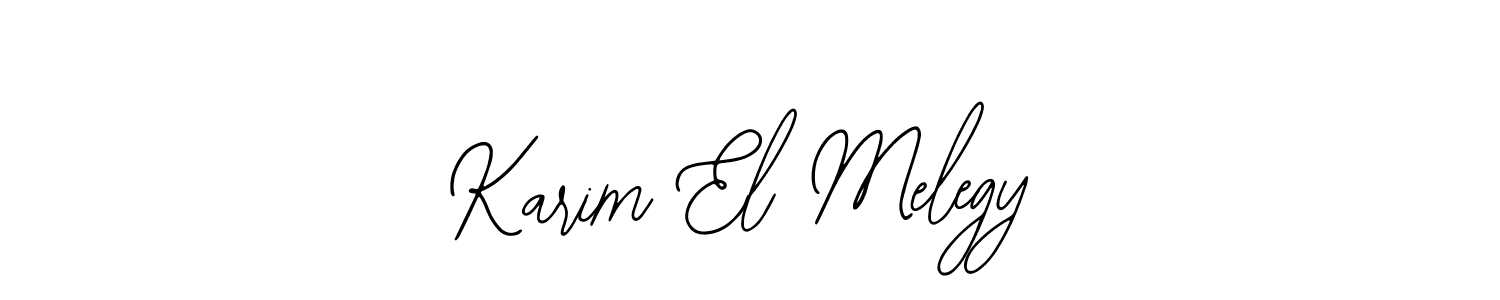 if you are searching for the best signature style for your name Karim El Melegy. so please give up your signature search. here we have designed multiple signature styles  using Bearetta-2O07w. Karim El Melegy signature style 12 images and pictures png