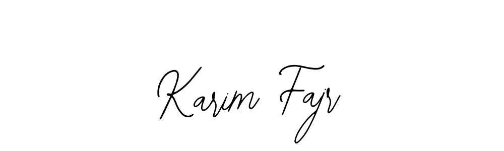The best way (Bearetta-2O07w) to make a short signature is to pick only two or three words in your name. The name Karim Fajr include a total of six letters. For converting this name. Karim Fajr signature style 12 images and pictures png