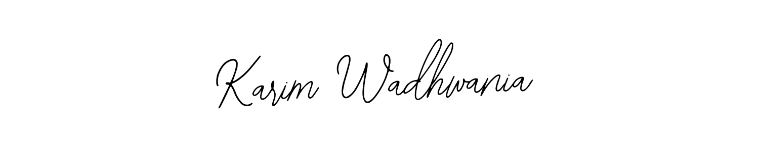 Use a signature maker to create a handwritten signature online. With this signature software, you can design (Bearetta-2O07w) your own signature for name Karim Wadhwania. Karim Wadhwania signature style 12 images and pictures png