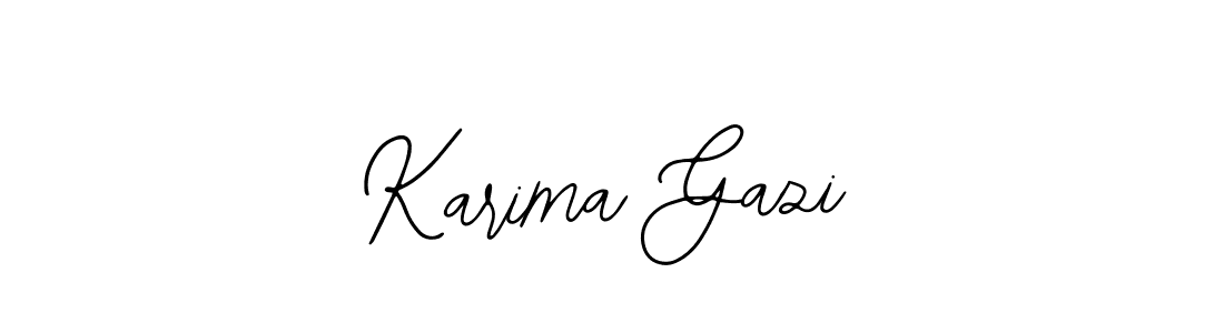 Also we have Karima Gazi name is the best signature style. Create professional handwritten signature collection using Bearetta-2O07w autograph style. Karima Gazi signature style 12 images and pictures png