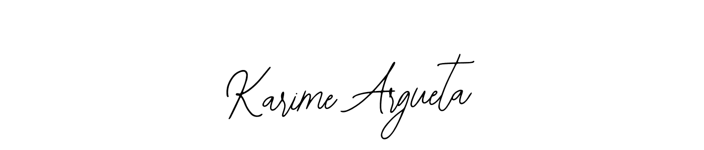 Similarly Bearetta-2O07w is the best handwritten signature design. Signature creator online .You can use it as an online autograph creator for name Karime Argueta. Karime Argueta signature style 12 images and pictures png