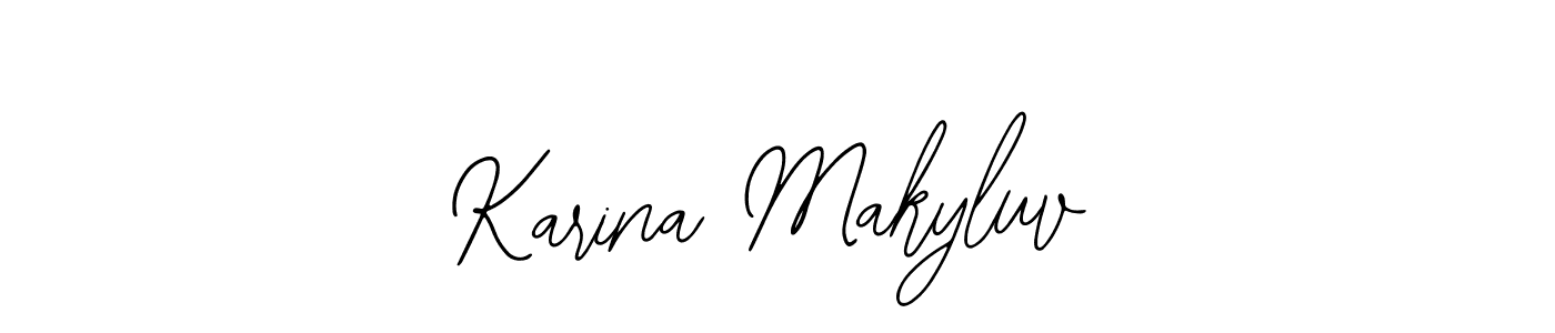 How to make Karina Makyluv name signature. Use Bearetta-2O07w style for creating short signs online. This is the latest handwritten sign. Karina Makyluv signature style 12 images and pictures png