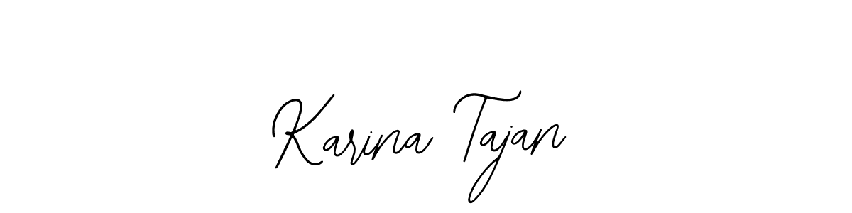 Use a signature maker to create a handwritten signature online. With this signature software, you can design (Bearetta-2O07w) your own signature for name Karina Tajan. Karina Tajan signature style 12 images and pictures png