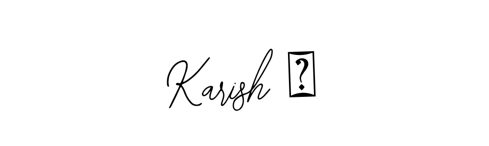 Create a beautiful signature design for name Karish ॐ. With this signature (Bearetta-2O07w) fonts, you can make a handwritten signature for free. Karish ॐ signature style 12 images and pictures png