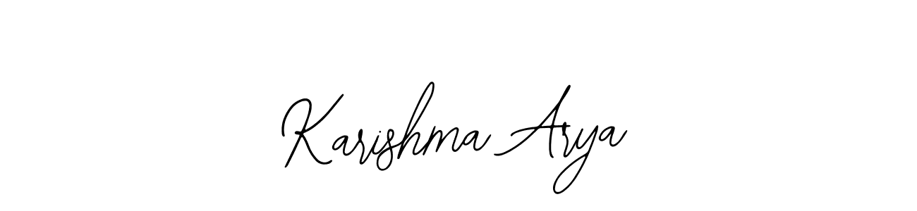 if you are searching for the best signature style for your name Karishma Arya. so please give up your signature search. here we have designed multiple signature styles  using Bearetta-2O07w. Karishma Arya signature style 12 images and pictures png
