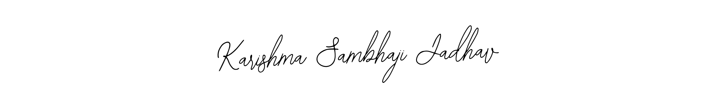 Also we have Karishma Sambhaji Jadhav name is the best signature style. Create professional handwritten signature collection using Bearetta-2O07w autograph style. Karishma Sambhaji Jadhav signature style 12 images and pictures png