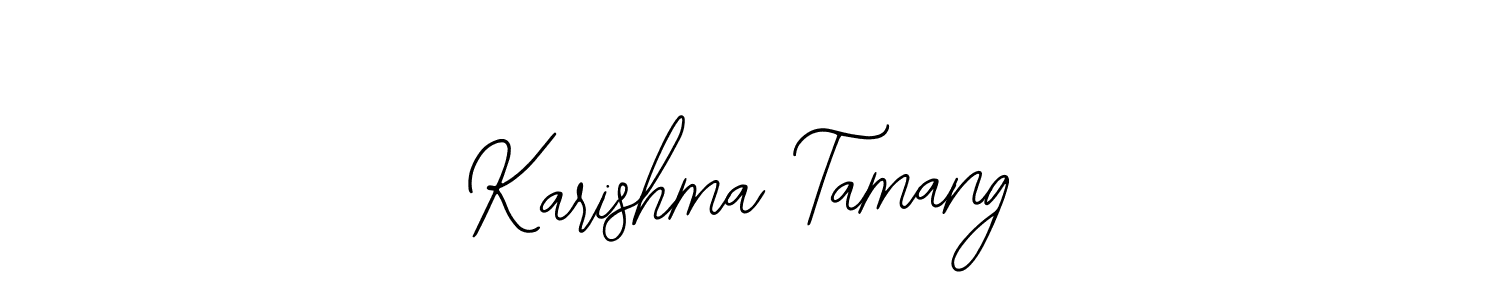 It looks lik you need a new signature style for name Karishma Tamang. Design unique handwritten (Bearetta-2O07w) signature with our free signature maker in just a few clicks. Karishma Tamang signature style 12 images and pictures png