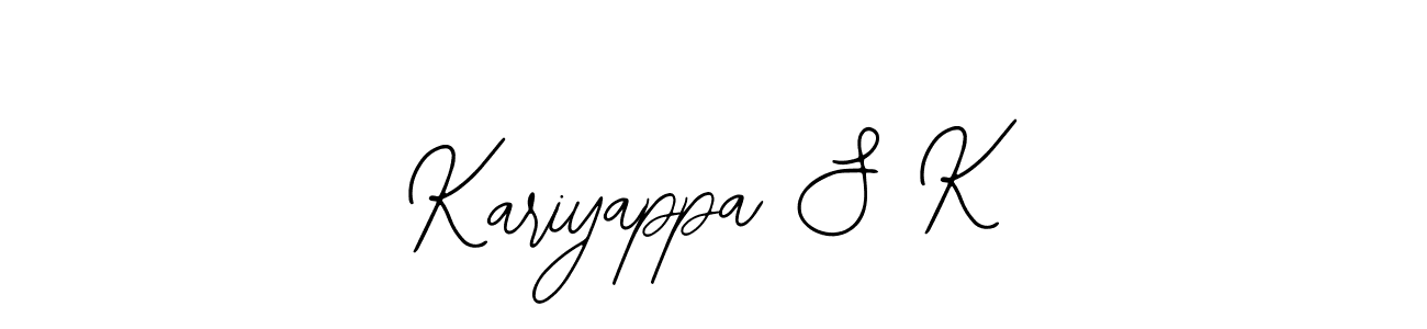 Also You can easily find your signature by using the search form. We will create Kariyappa S K name handwritten signature images for you free of cost using Bearetta-2O07w sign style. Kariyappa S K signature style 12 images and pictures png