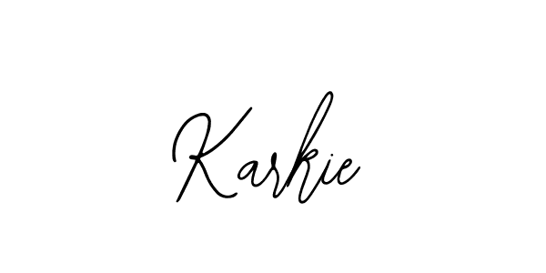 You should practise on your own different ways (Bearetta-2O07w) to write your name (Karkie) in signature. don't let someone else do it for you. Karkie signature style 12 images and pictures png