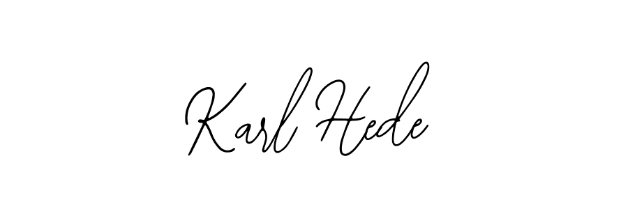 Use a signature maker to create a handwritten signature online. With this signature software, you can design (Bearetta-2O07w) your own signature for name Karl Hede. Karl Hede signature style 12 images and pictures png