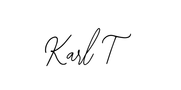 The best way (Bearetta-2O07w) to make a short signature is to pick only two or three words in your name. The name Karl T include a total of six letters. For converting this name. Karl T signature style 12 images and pictures png