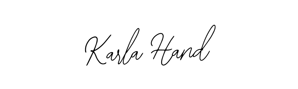 Make a beautiful signature design for name Karla Hand. Use this online signature maker to create a handwritten signature for free. Karla Hand signature style 12 images and pictures png