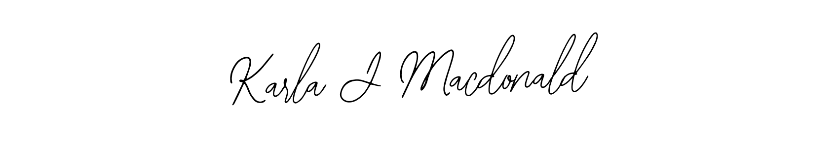 Karla J Macdonald stylish signature style. Best Handwritten Sign (Bearetta-2O07w) for my name. Handwritten Signature Collection Ideas for my name Karla J Macdonald. Karla J Macdonald signature style 12 images and pictures png