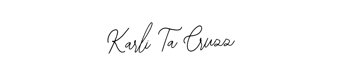 Bearetta-2O07w is a professional signature style that is perfect for those who want to add a touch of class to their signature. It is also a great choice for those who want to make their signature more unique. Get Karli Ta Cruzz name to fancy signature for free. Karli Ta Cruzz signature style 12 images and pictures png