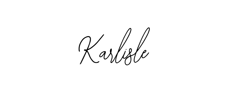How to make Karlisle signature? Bearetta-2O07w is a professional autograph style. Create handwritten signature for Karlisle name. Karlisle signature style 12 images and pictures png