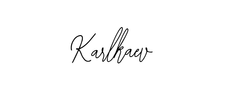 Design your own signature with our free online signature maker. With this signature software, you can create a handwritten (Bearetta-2O07w) signature for name Karlkaev. Karlkaev signature style 12 images and pictures png