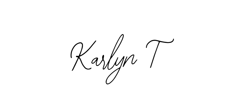 Bearetta-2O07w is a professional signature style that is perfect for those who want to add a touch of class to their signature. It is also a great choice for those who want to make their signature more unique. Get Karlyn T name to fancy signature for free. Karlyn T signature style 12 images and pictures png