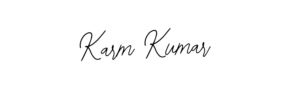 if you are searching for the best signature style for your name Karm Kumar. so please give up your signature search. here we have designed multiple signature styles  using Bearetta-2O07w. Karm Kumar signature style 12 images and pictures png