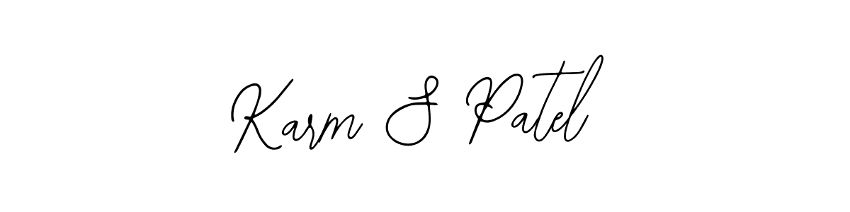 Karm S Patel stylish signature style. Best Handwritten Sign (Bearetta-2O07w) for my name. Handwritten Signature Collection Ideas for my name Karm S Patel. Karm S Patel signature style 12 images and pictures png