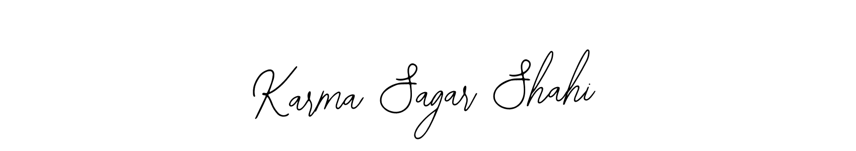 Karma Sagar Shahi stylish signature style. Best Handwritten Sign (Bearetta-2O07w) for my name. Handwritten Signature Collection Ideas for my name Karma Sagar Shahi. Karma Sagar Shahi signature style 12 images and pictures png