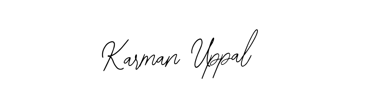 Design your own signature with our free online signature maker. With this signature software, you can create a handwritten (Bearetta-2O07w) signature for name Karman Uppal. Karman Uppal signature style 12 images and pictures png