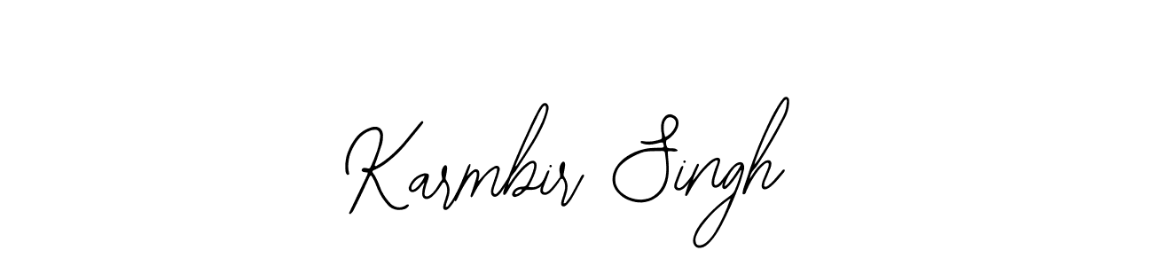 Create a beautiful signature design for name Karmbir Singh. With this signature (Bearetta-2O07w) fonts, you can make a handwritten signature for free. Karmbir Singh signature style 12 images and pictures png