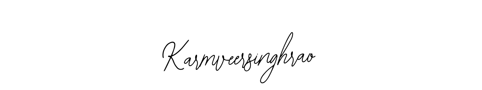 Bearetta-2O07w is a professional signature style that is perfect for those who want to add a touch of class to their signature. It is also a great choice for those who want to make their signature more unique. Get Karmveersinghrao name to fancy signature for free. Karmveersinghrao signature style 12 images and pictures png