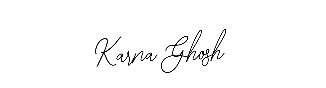 You should practise on your own different ways (Bearetta-2O07w) to write your name (Karna Ghosh) in signature. don't let someone else do it for you. Karna Ghosh signature style 12 images and pictures png