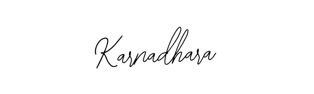 Use a signature maker to create a handwritten signature online. With this signature software, you can design (Bearetta-2O07w) your own signature for name Karnadhara. Karnadhara signature style 12 images and pictures png