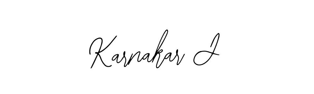 Create a beautiful signature design for name Karnakar J. With this signature (Bearetta-2O07w) fonts, you can make a handwritten signature for free. Karnakar J signature style 12 images and pictures png