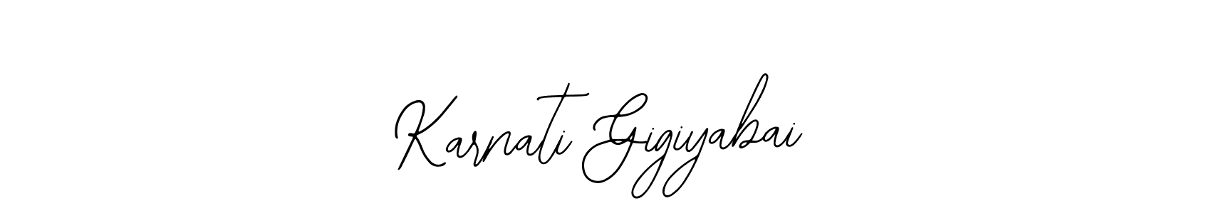 Karnati Gigiyabai stylish signature style. Best Handwritten Sign (Bearetta-2O07w) for my name. Handwritten Signature Collection Ideas for my name Karnati Gigiyabai. Karnati Gigiyabai signature style 12 images and pictures png